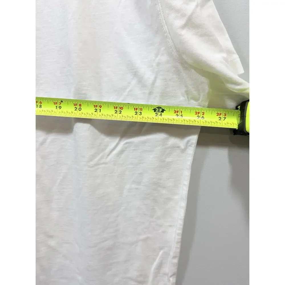 Jordan Men’s White Solid Crew Neck Short Sleeve Jumpman Logo T-Shirt 2XL